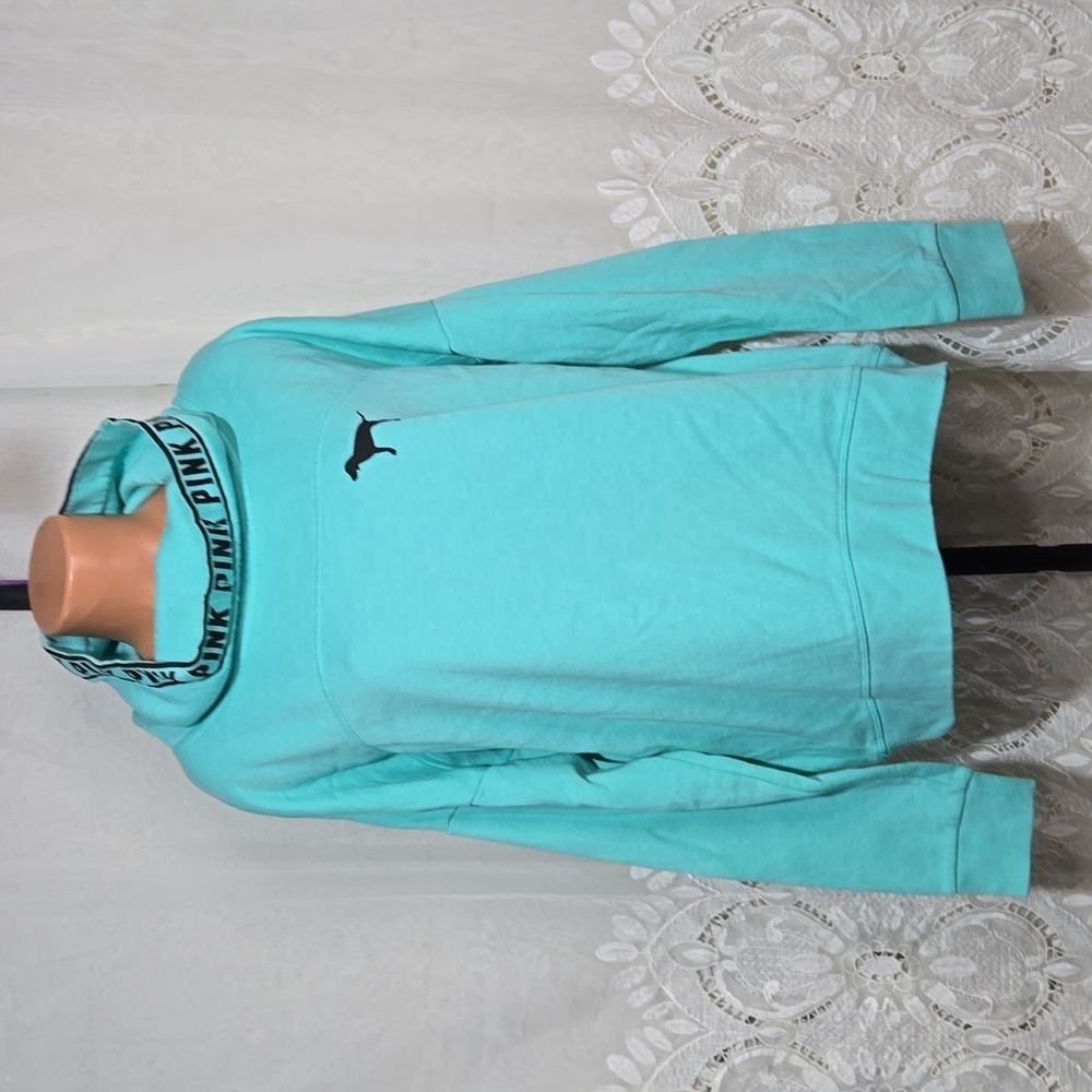 Victoria's Secret PINK Mint Green Sweatshirt sz Large